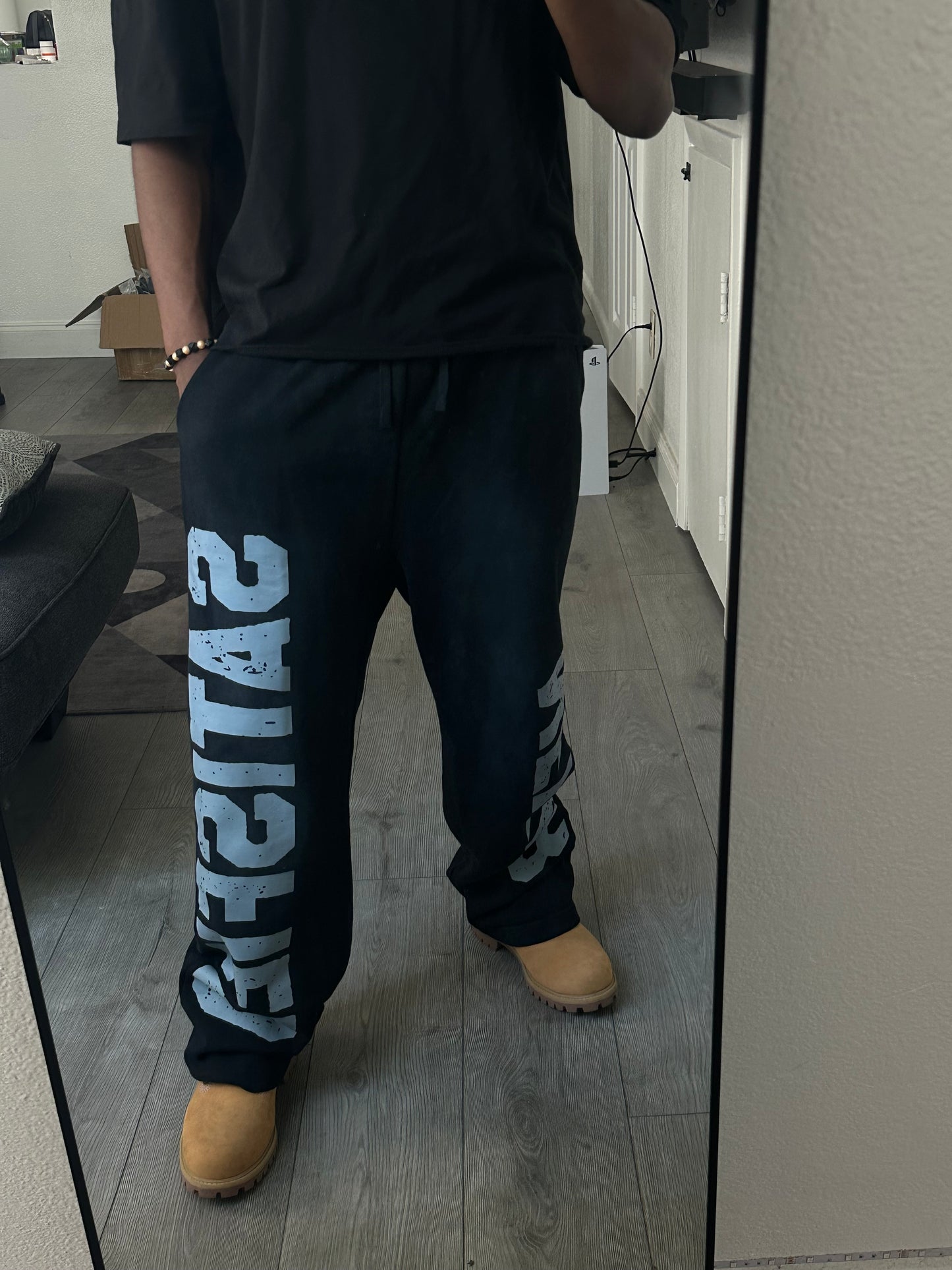 NEVER SATISFIED ACID WASH SWEATS